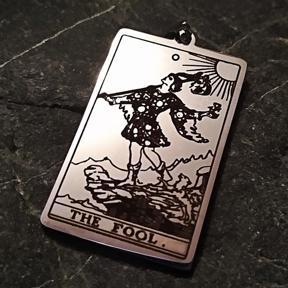 Jewelry - 🆕The Fool Silver Tarot Card Amulet